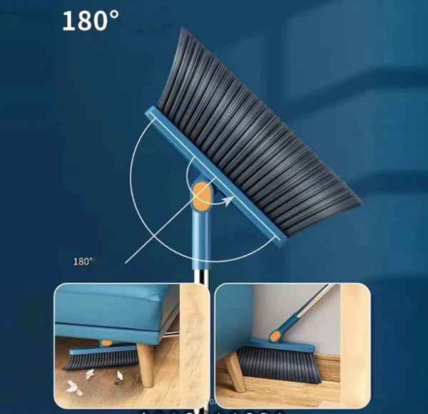 2p Set Of Brand New 3-in-1 Rotatable And Foldable Magnetic Suction Broom Dustp*