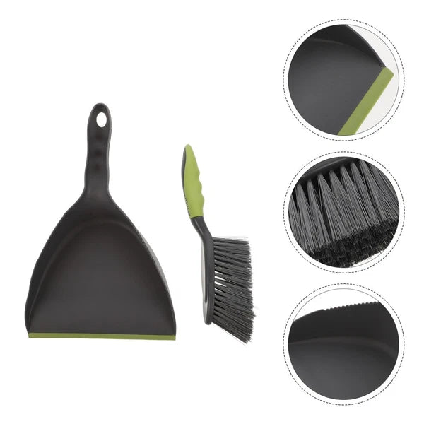 1 Set of Mini Desktop Cleaning Broom and Dustpan Household Keyboard Brush