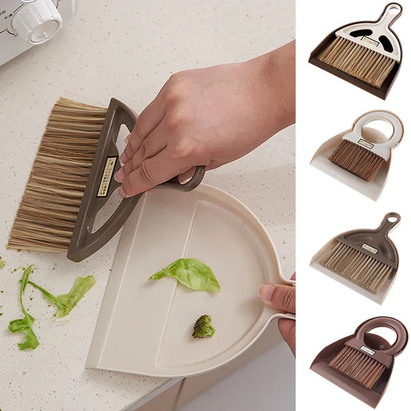 Elegant Mini Desktop CleaningE Brush Small Broom Dustpan Sweep Set Cleaning Tool