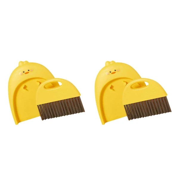Mini Dustpan Broom Set Toddler Baby and Brush Small Hand Sweeping Countertop