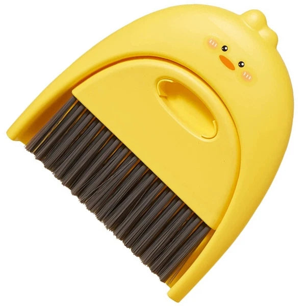Mini Dustpan Set Child Portable Broom Tabletop Cleaning Brush and