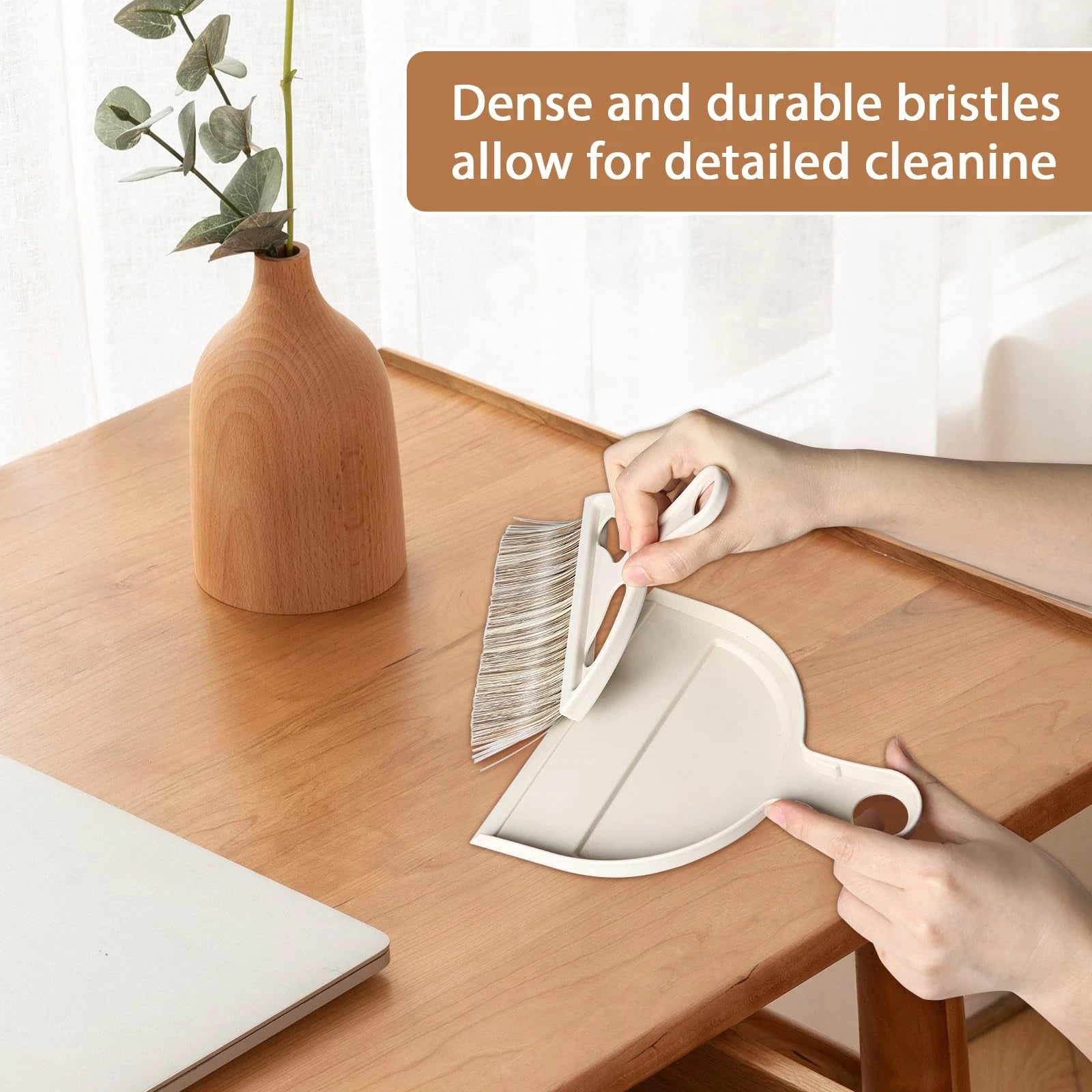 Mini Broom and Small Dustpan Brush - Hand and Set and for Cat Litter Kitchen