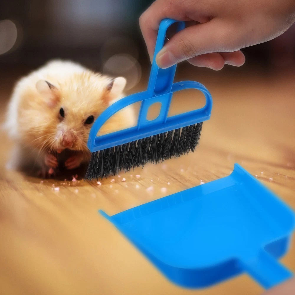 3 Sets of Small Brooms and Dustpans Handheld Dustpans and for Countertop Table