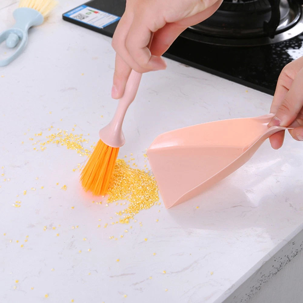 4 Sets Mini Broom Toddler Household Cleaning Kit Small Dustpan Brush