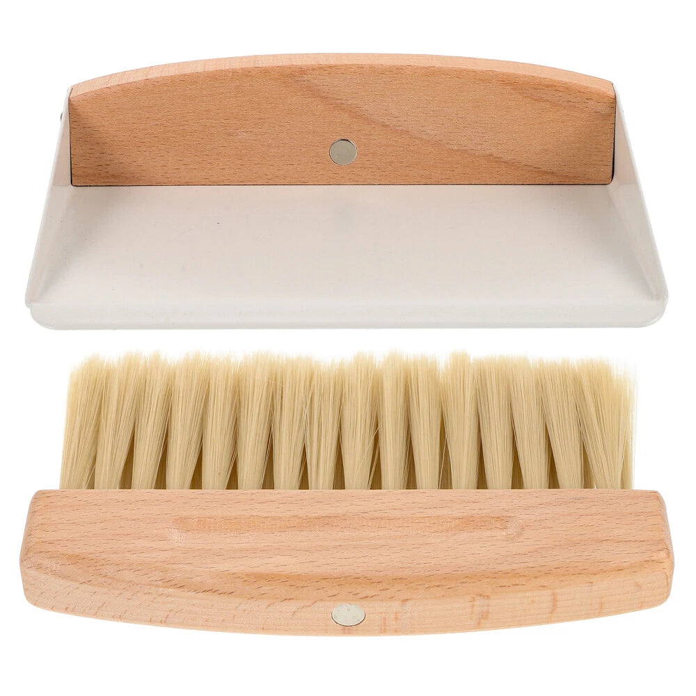 1 Set of Desktop Cleaning Broom Mini Dustpan Small Table Broom and Dust Pan US