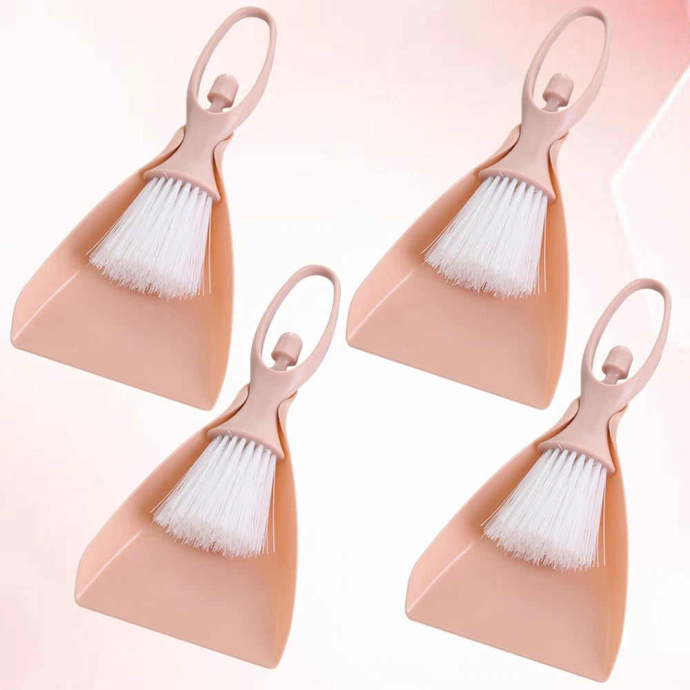 4 Sets Mini Broom Toddler Household Cleaning Kit Small Dustpan Brush