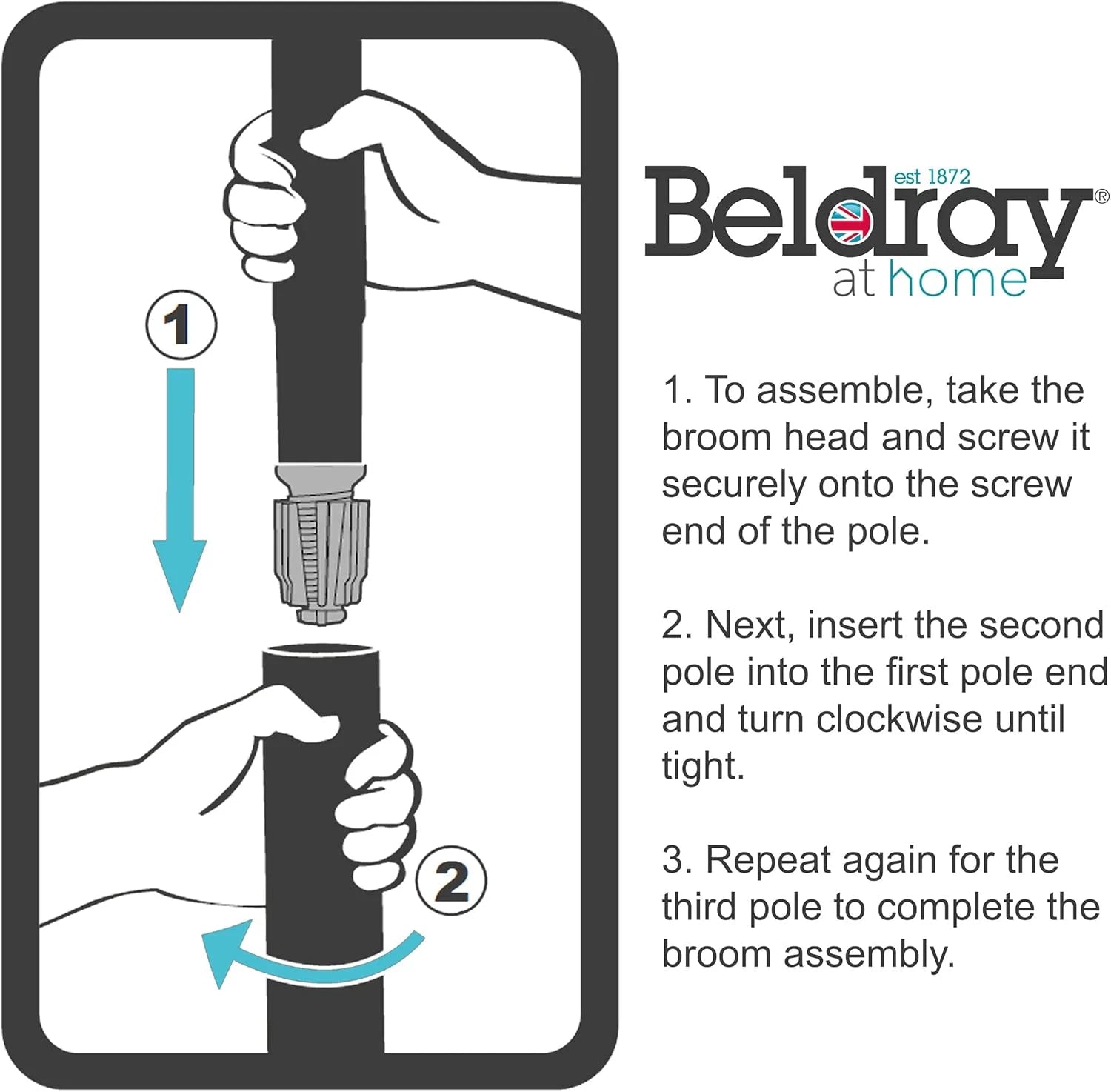 Cleaning Bundle with Broom, Dustpan and Brush Set, Scrubbing Brush
