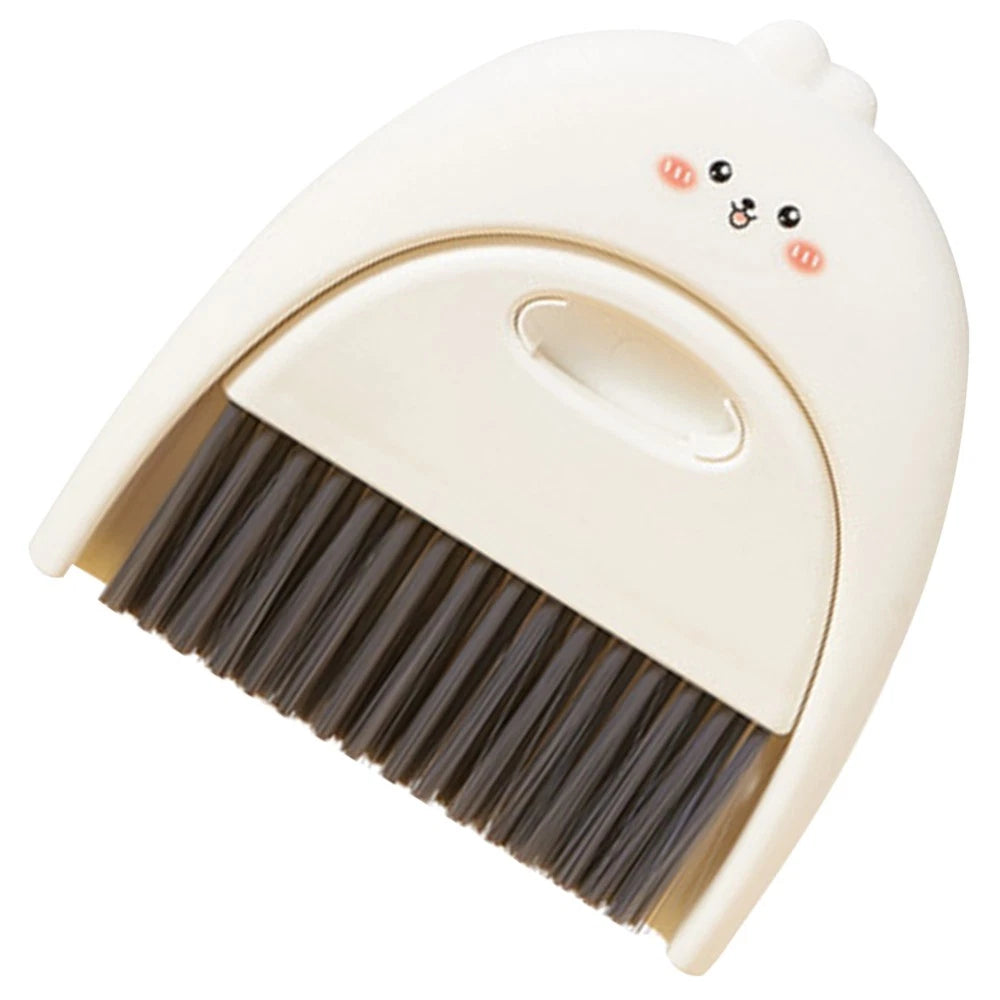Mini Dustpan Set Child Portable Broom Tabletop Cleaning Brush and