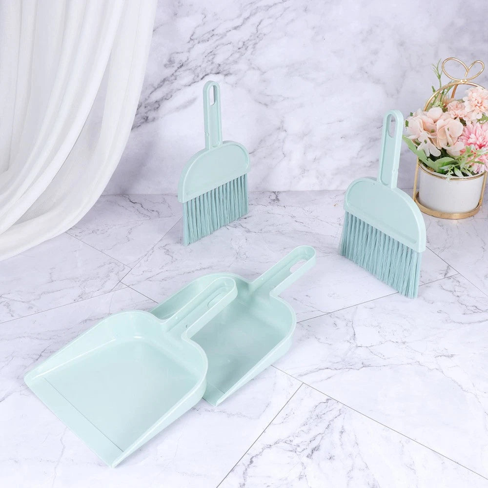 2 Sets Mini Dustpan Broom Hamster Cleaner Pet Cage Cleaning Supplies