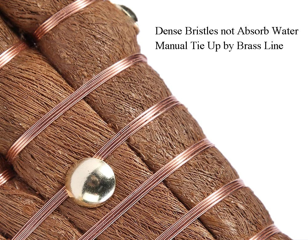 Mini Metal Dustpan and Brush Set Natural Bristle Hand Broom for Fireplace