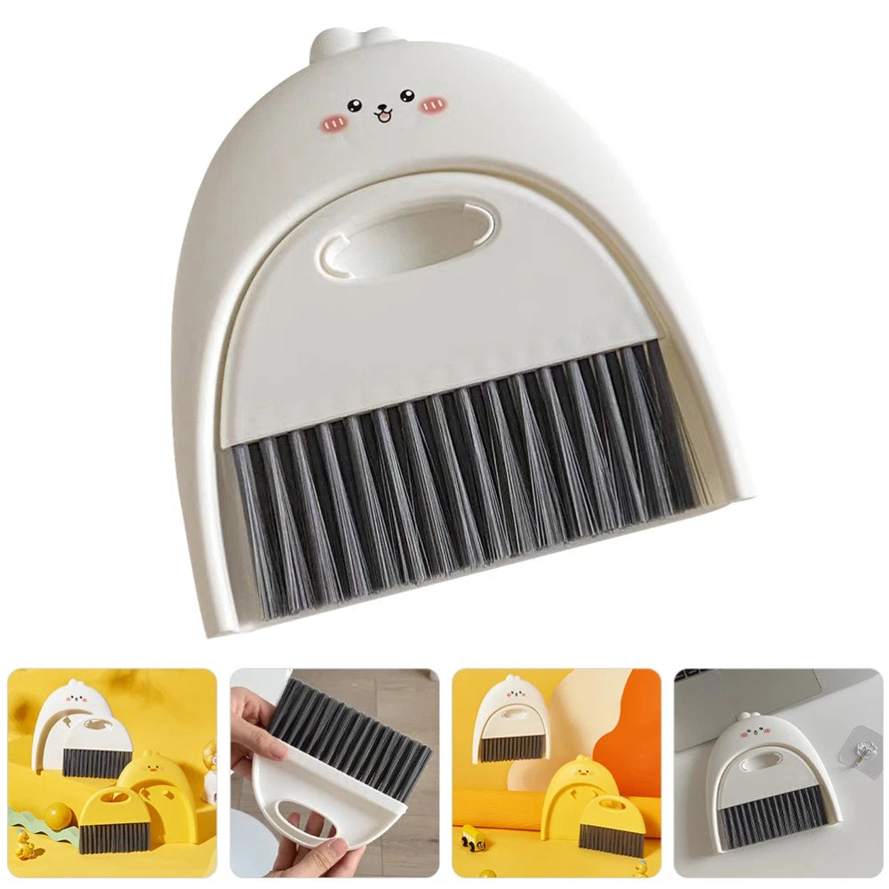 Mini Dustpan Set Baby Child Tabletop Cleaning Brush and Small Broom with