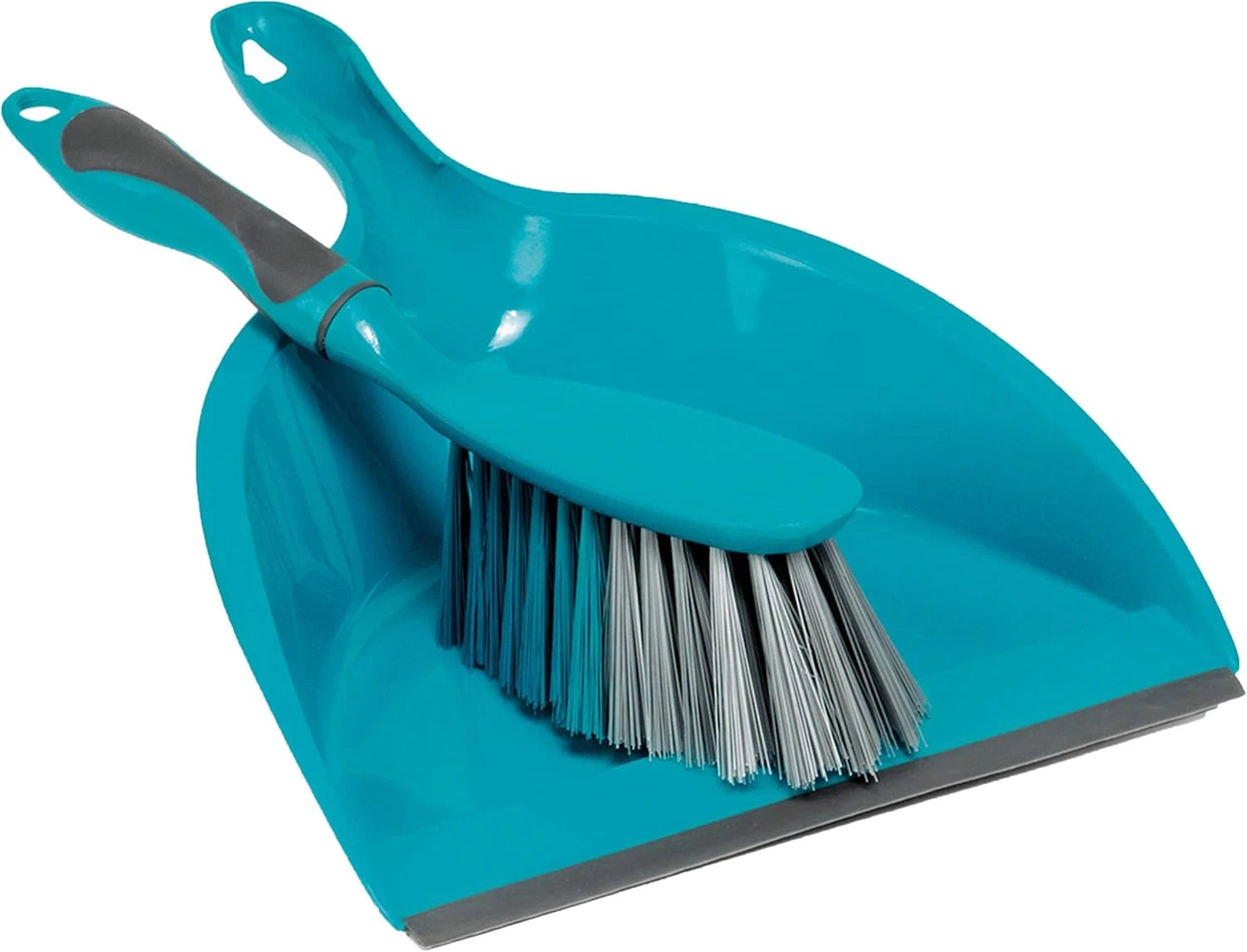 Cleaning Bundle with Broom, Dustpan and Brush Set, Scrubbing Brush