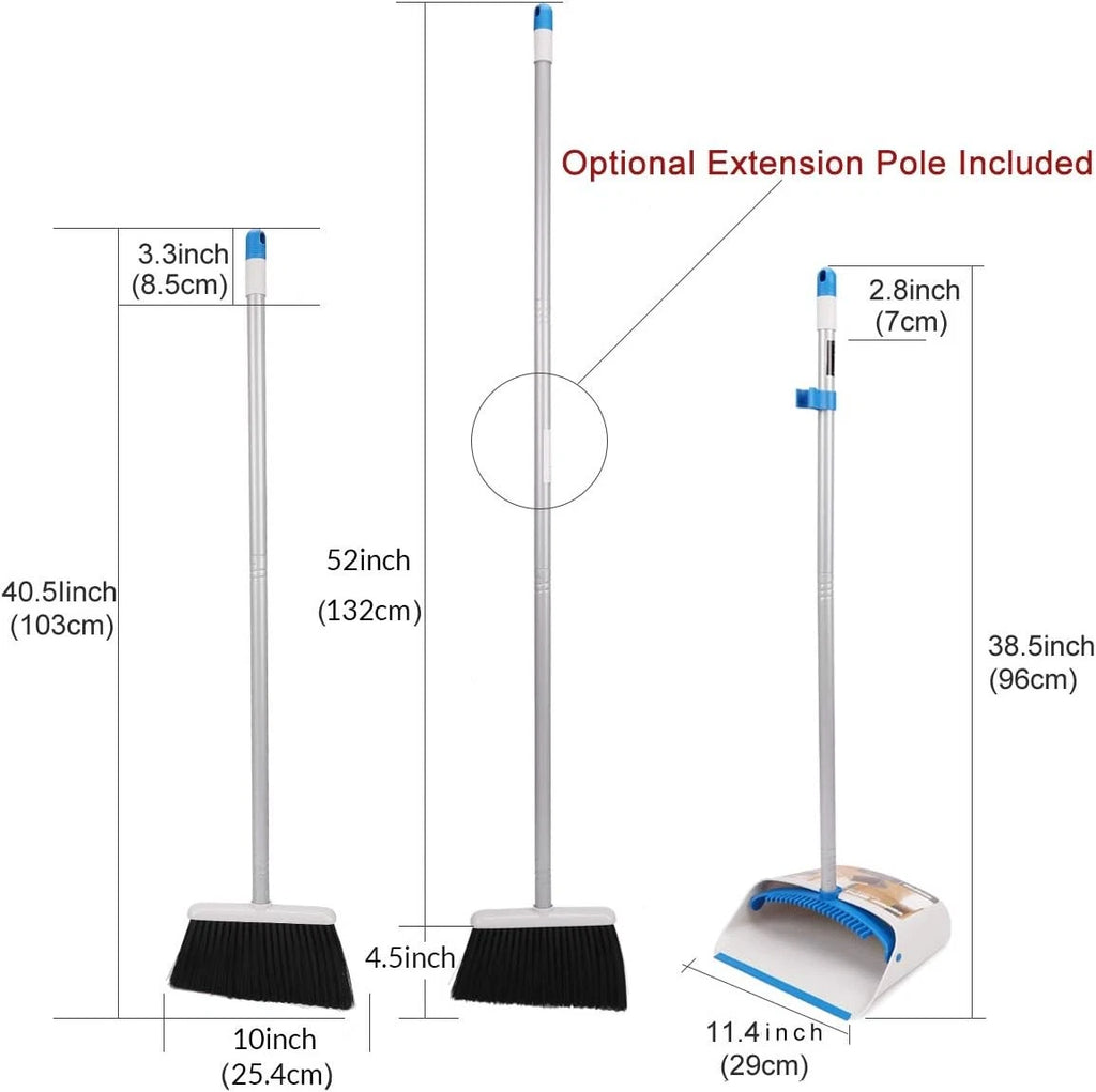 Broom dustpan set, suitable for home kitchen, office hall floor.