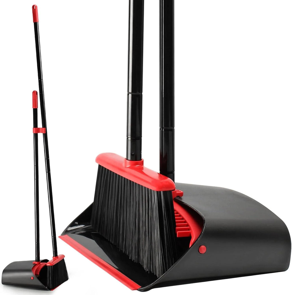 Broom dustpan set, suitable for home kitchen, office hall floor.