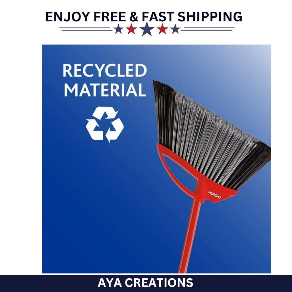 O-Cedar Pet Pro Broom & Step-On Dustpan Set for Hair, Dirt & Debris Cleanup