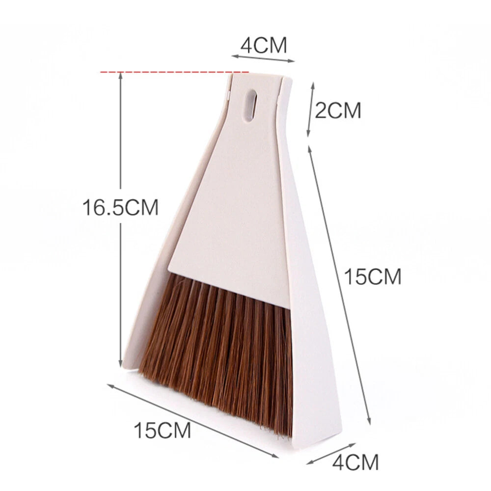 Household Cleaning Desktop Tool Broom Set Small and Dustpan Brush Mini