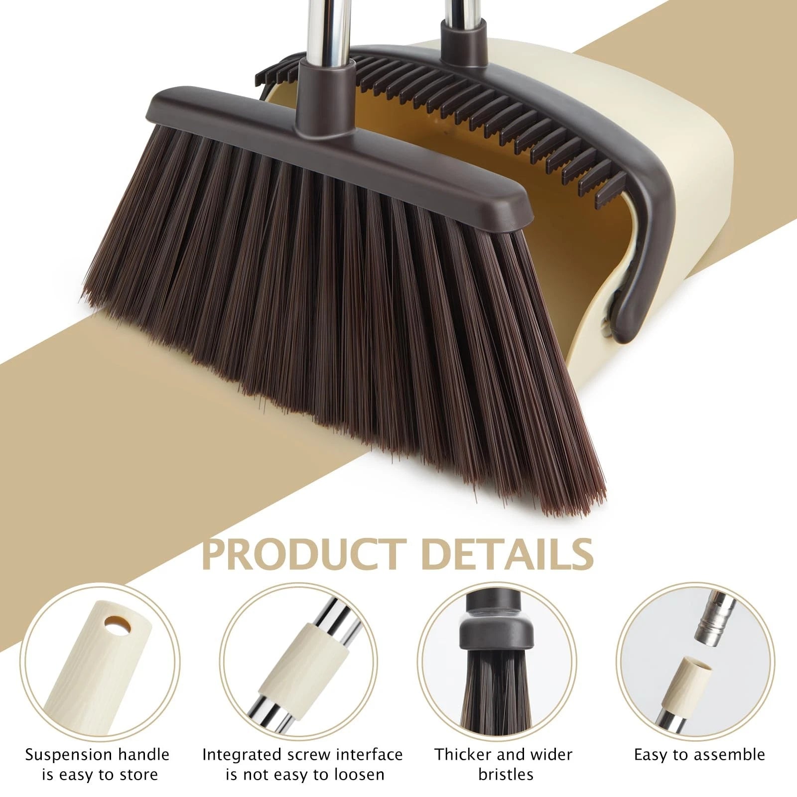Broom And Dustpan Set Dustpans With Broom Combo For Home Heavy Dust Broom And Du