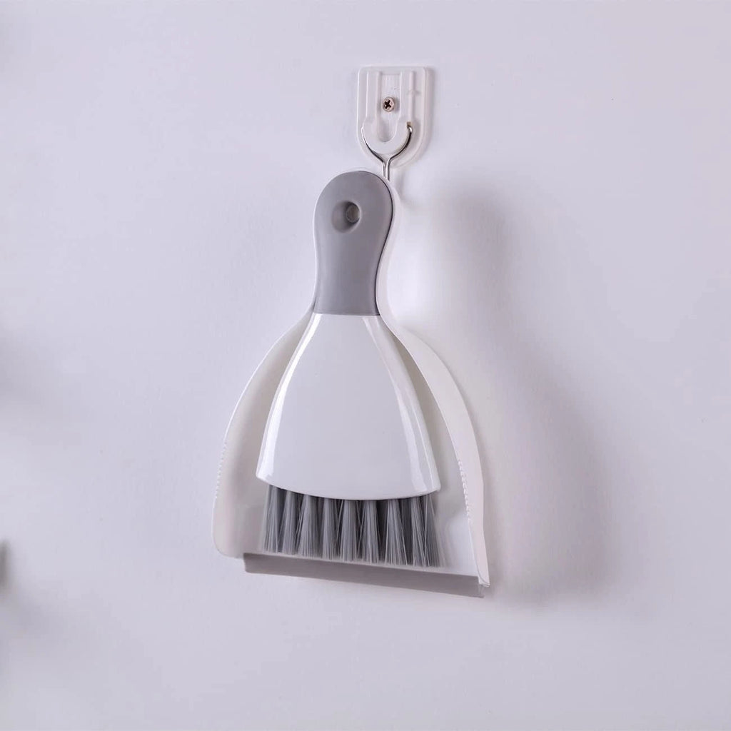 Small dustpan and brush set, broom and dustpan with rubber edge