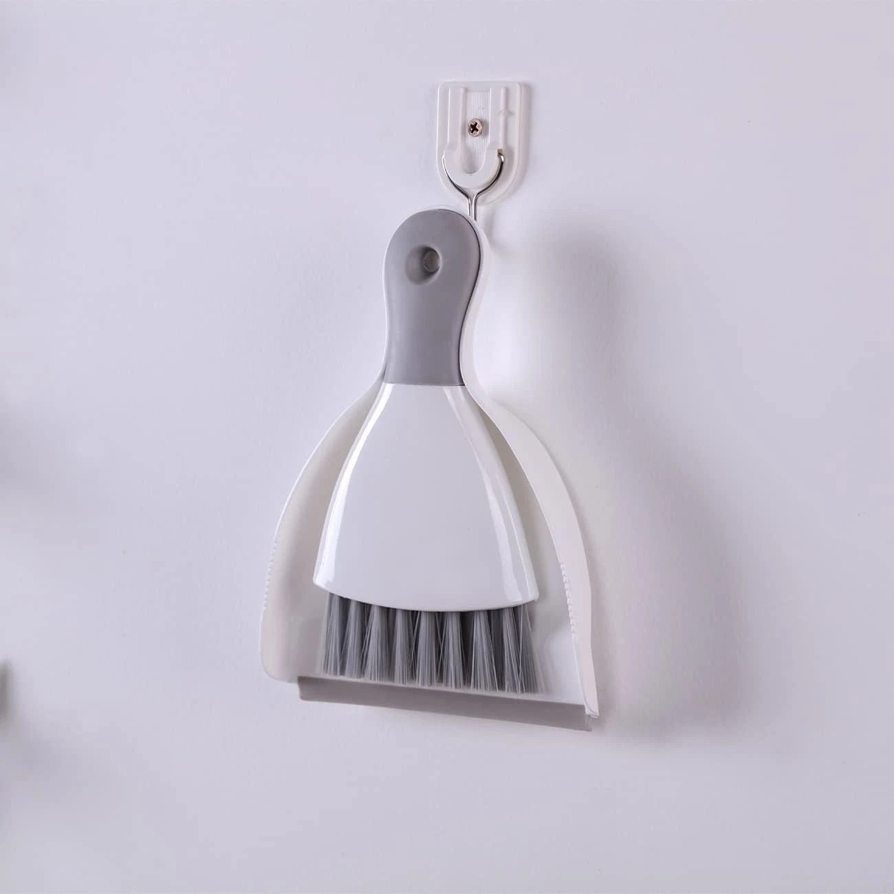 Small dustpan and brush set, broom and dustpan with rubber edge
