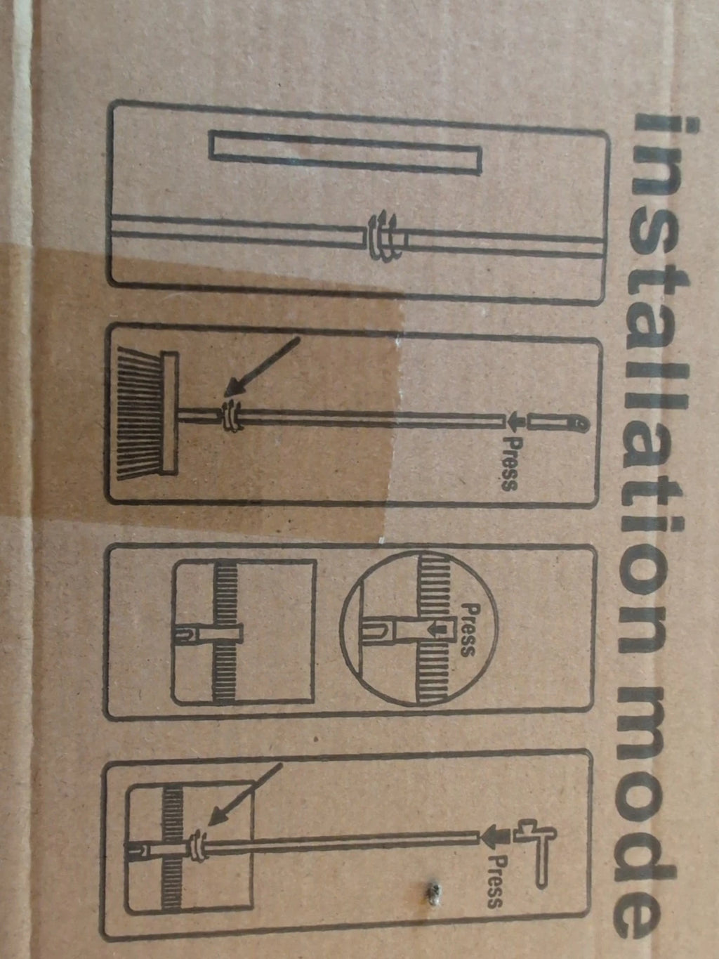 Broom & Dustpan White Set Adjustable Handle Home Kitchen Office