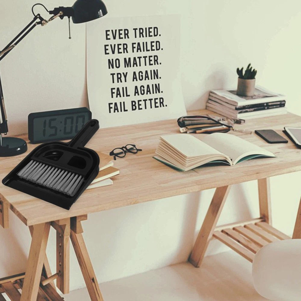 Broom Dustpan Set Small Sweeping Countertop Brush Car Cleaning Interior