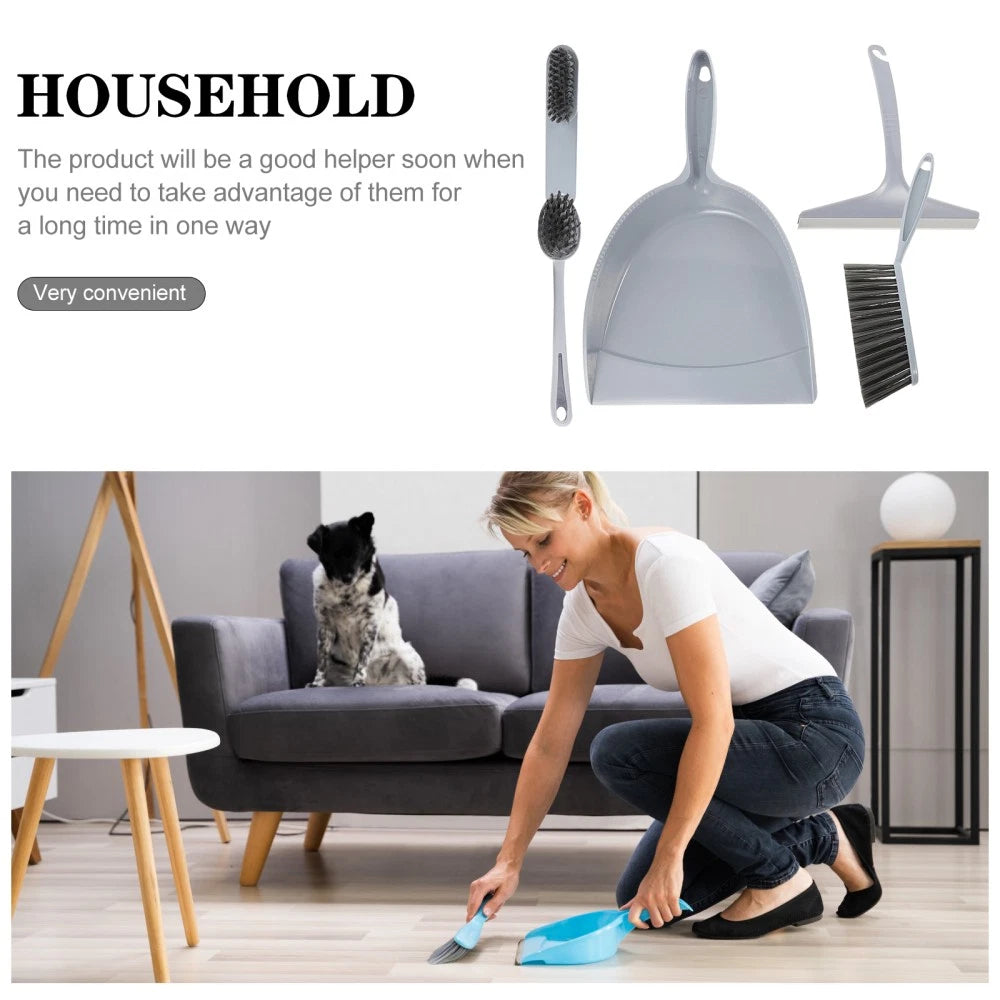 5 Pcs Broom Dustpan Child Mini Cleaning Brush for Table Small Hand