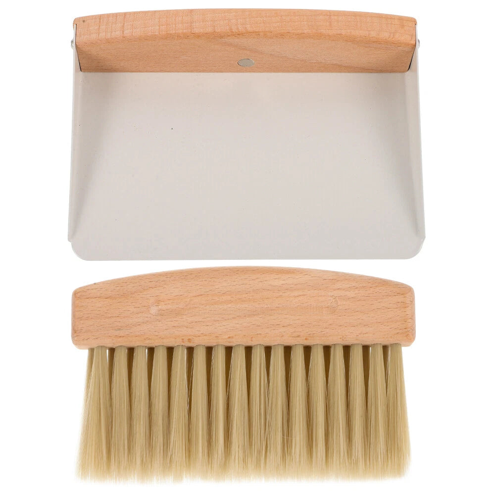 1 Set of Desktop Cleaning Broom Mini Dustpan Small Table Broom and Dust Pan US