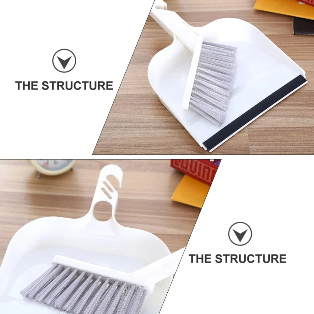 2 Sets Kitchen Cleaning Mini Dustpan and Brush Broom Child Small Accessory Hand