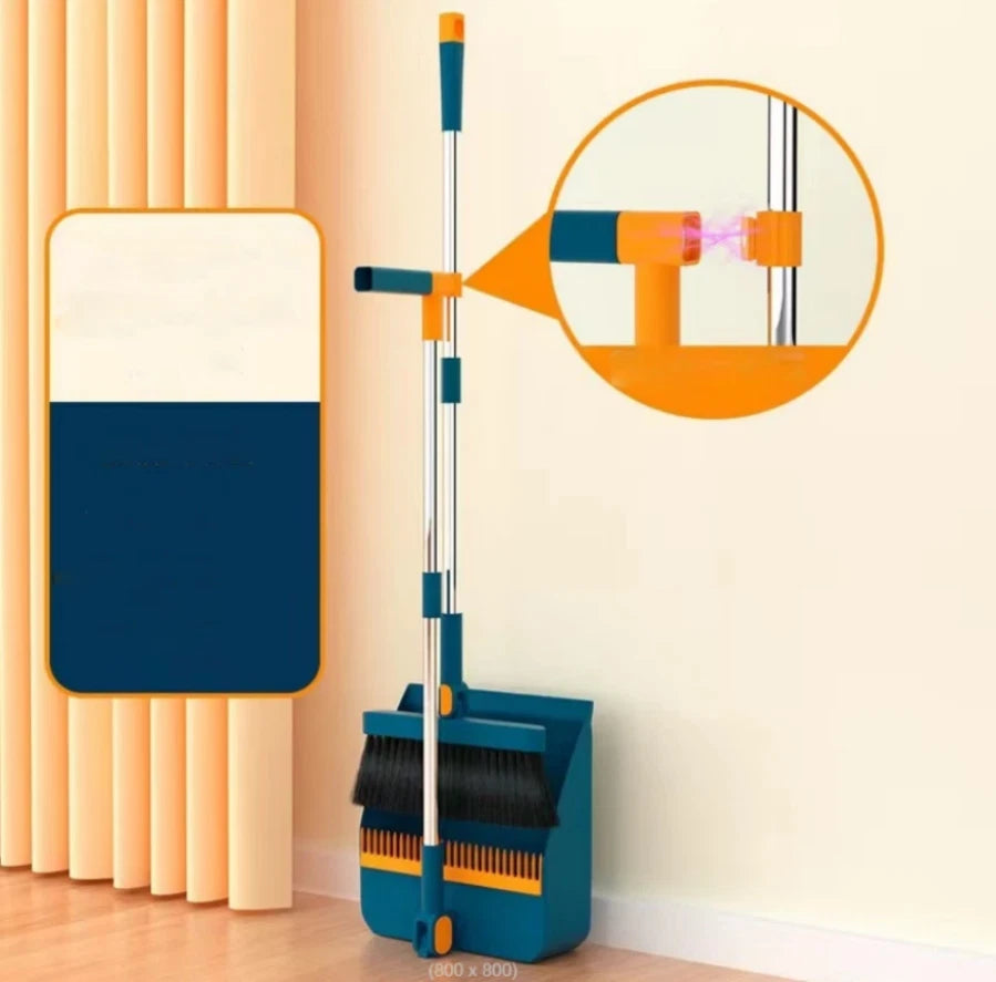 2p Set Of Brand New 3-in-1 Rotatable And Foldable Magnetic Suction Broom Dustp*