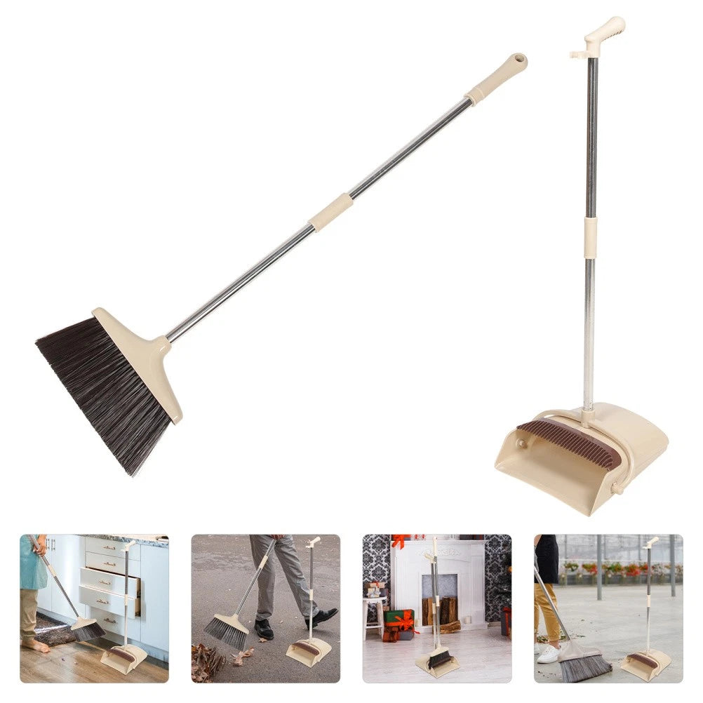 Broom Dustpan Set Sweeping Brush Indoor Office Small Brushes for Cleaning