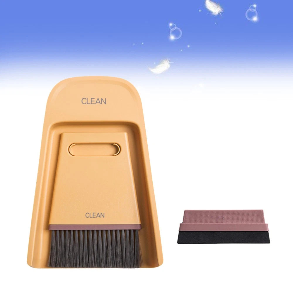 Travel Cleaning Broom Dustpan Set, Countertop Household Brush Tool Tools