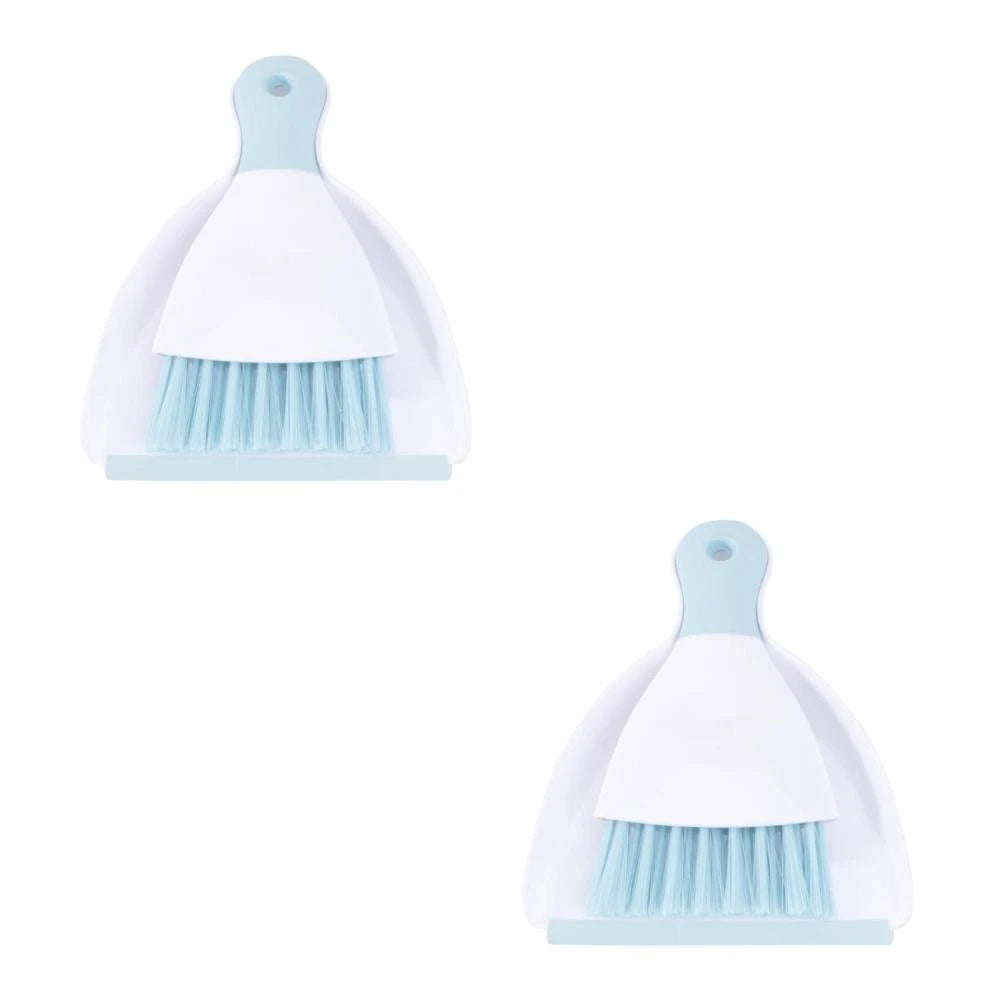 2 Pieces Convenient Small Dustpan Set Household Supplies Desktop Cleaner