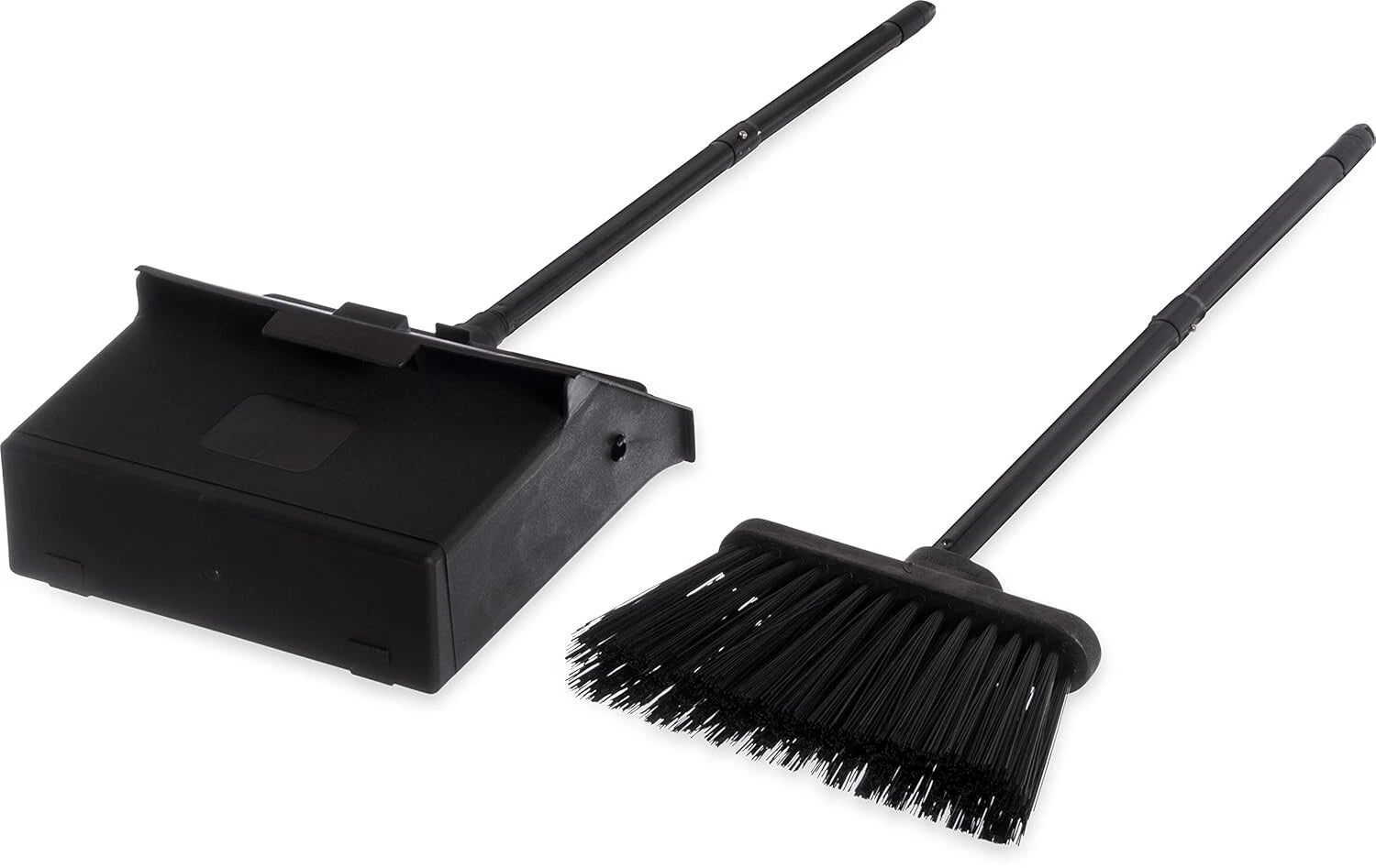 Lightweight Duo-Pan Broom Set with Pivoting Dustpan for Effortless Cleaning