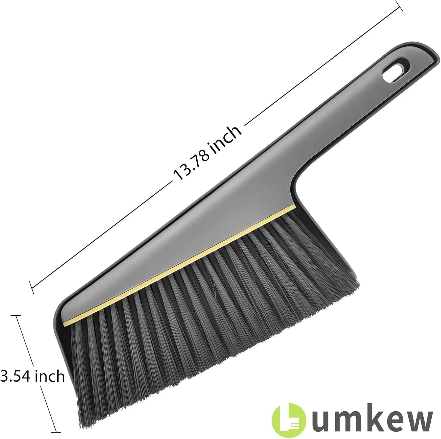 Mini Broom and Dustpan Set Handheld Small Brush Compact Portable Gray