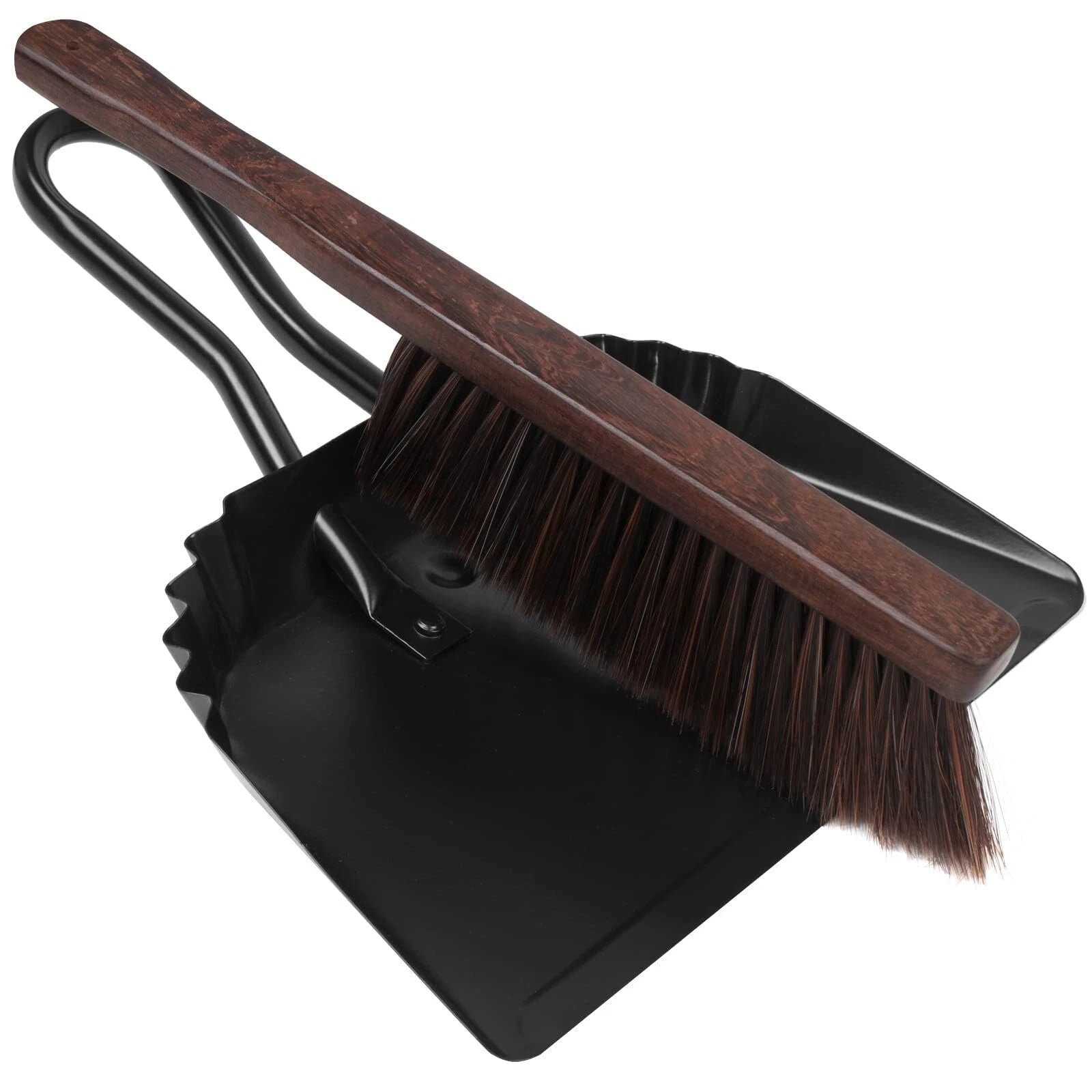 Dustpan and Brush Set-Handheld Angled Dust Pan and Hand Broom SetWhisk Broom ...