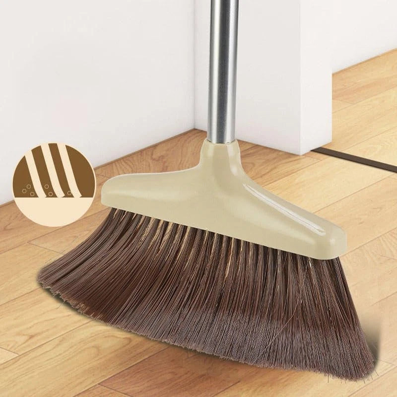 Broom and Dustpan Set, Broom with Dustpan Combo Set, Brooms for Sweeping Indoor,