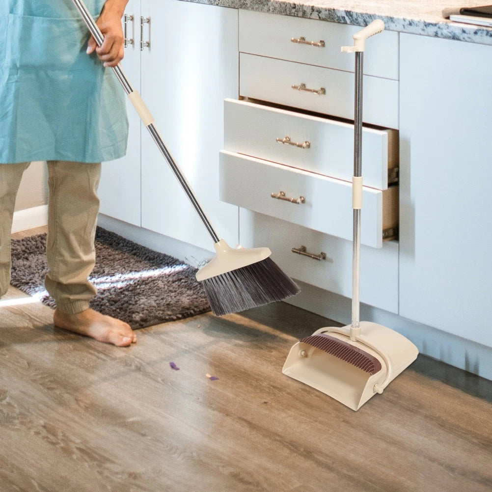 Broom Dustpan Set Sweeping Brush Indoor Office Small Brushes for Cleaning