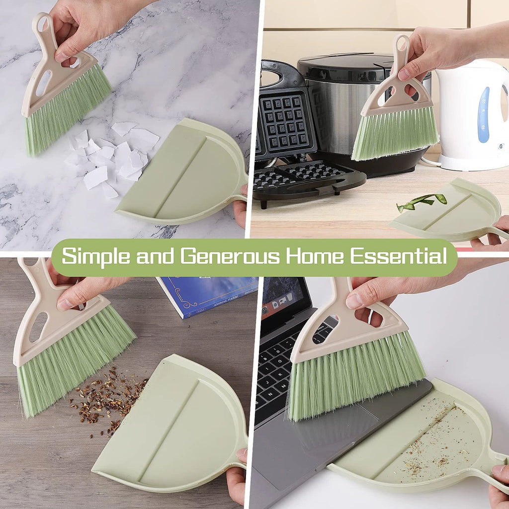 Small Broom And Dustpan Cleaning Set Mini Whisk Dustpan And Brush With Handle Po