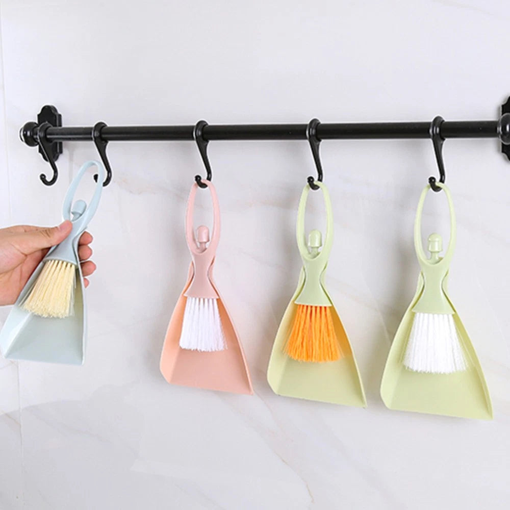 4 Sets Mini Broom Toddler Household Cleaning Kit Small Dustpan Brush