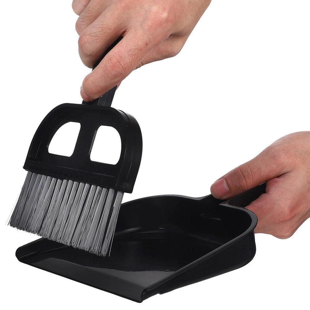 Broom Dustpan Set Small Sweeping Countertop Brush Car Cleaning Interior