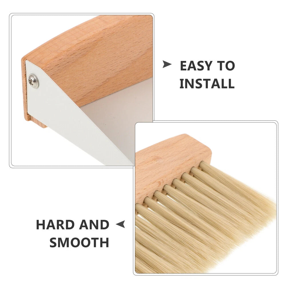 1 Set of Desktop Cleaning Broom Mini Dustpan Small Table Broom and Dust Pan US