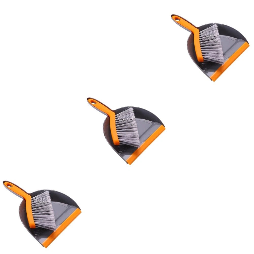 3 Count Mini Broom Set Dust Pan and Brushes Desktop Hand Dustpan Small