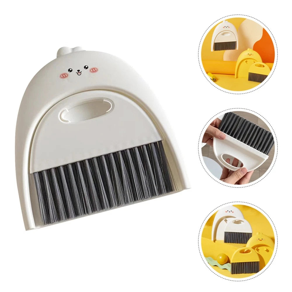 Mini Dustpan Set Baby Child Tabletop Cleaning Brush and Portable Broom