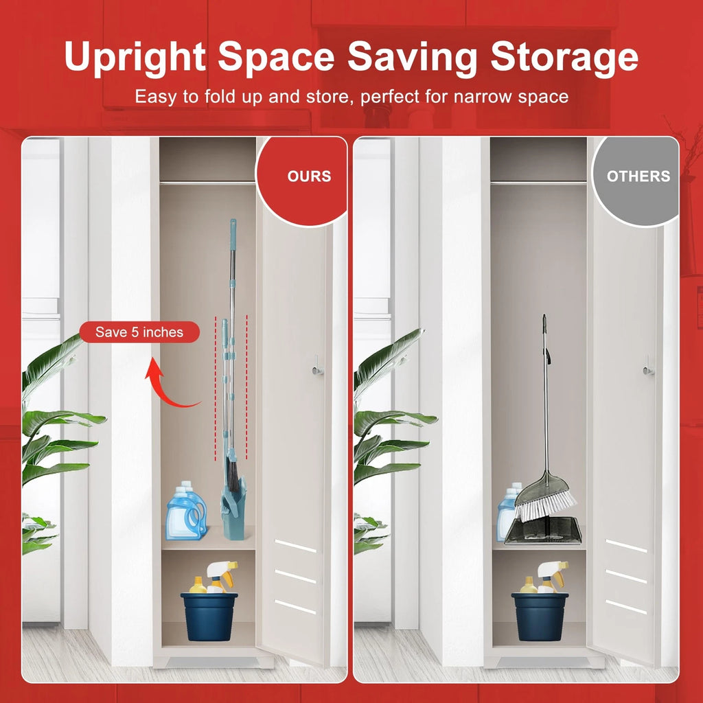 Upgrade Broom And Dustpan Set Broom With Dustpan Combo Set Large Broom And Dust