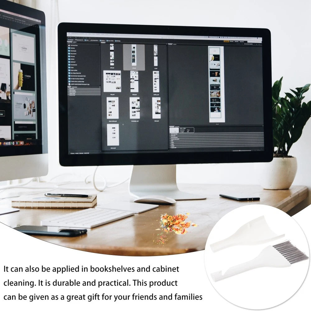 Mini Dustpan Broom Set Compact Cleaning Tools Brush Portable Gadgets for Home