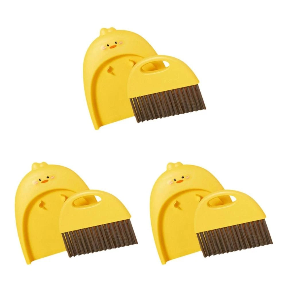 Mini Dustpan Broom Set Toddler Baby and Brush Small Hand Sweeping Countertop