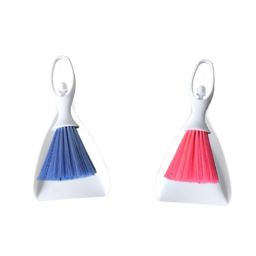 2 Sets Desktop Broom Small Dustpan Table Brush Cleaner Household Supplies