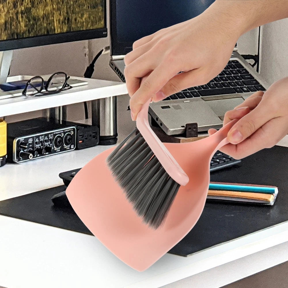 Desktop Cleaning Broom Table and Dustpan Set Small Brush Household Sweeper