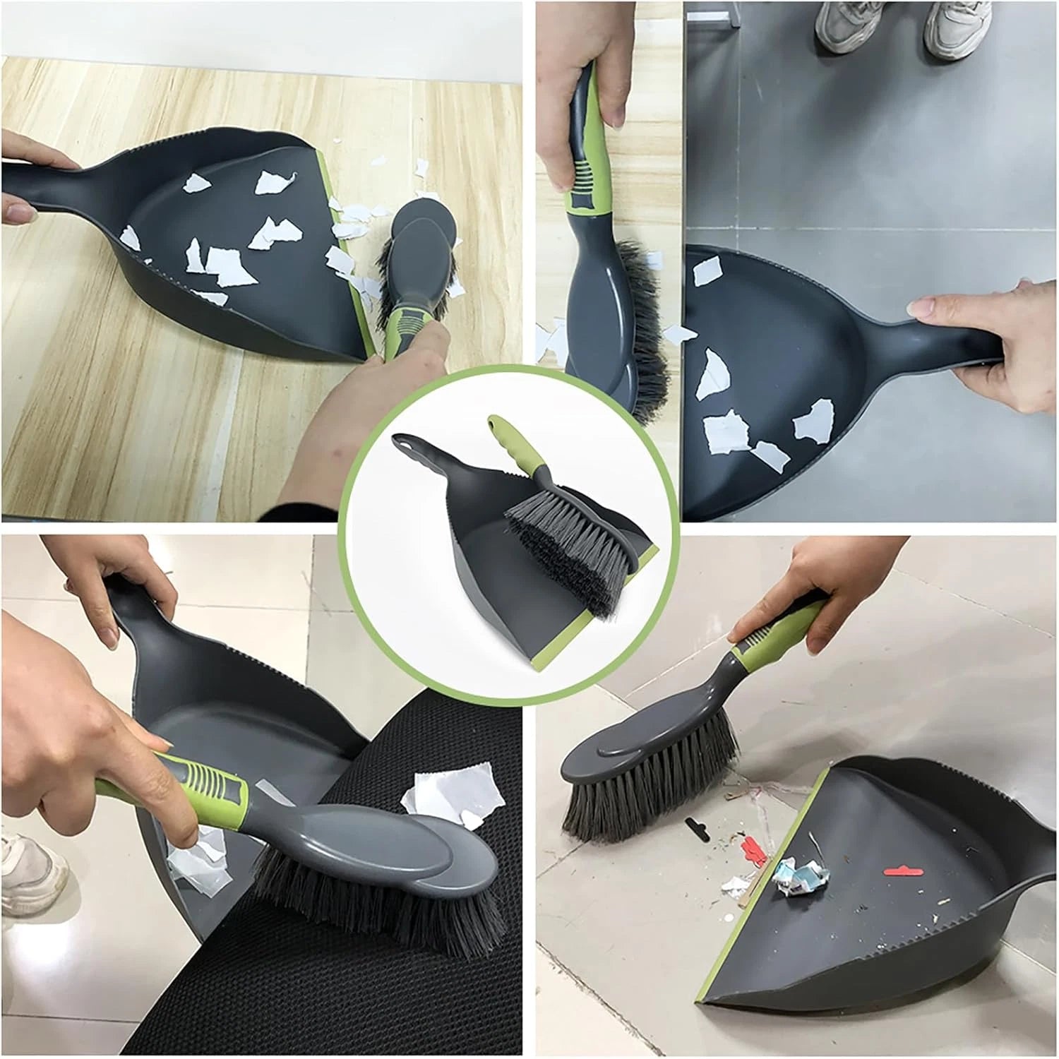Dust Pan Broom - Dust Pans with Brush,Hand Broom and Dustpan Set,Dustpan and Bru
