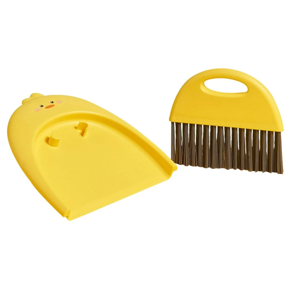 Mini Dustpan Set Baby Child Tabletop Cleaning Brush and Portable Broom